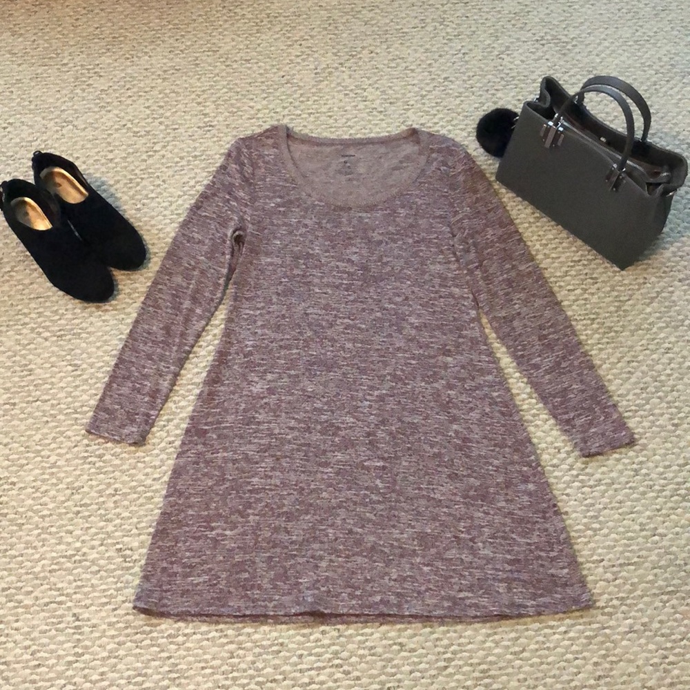 Knee length sweater dress